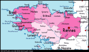 bretagne map